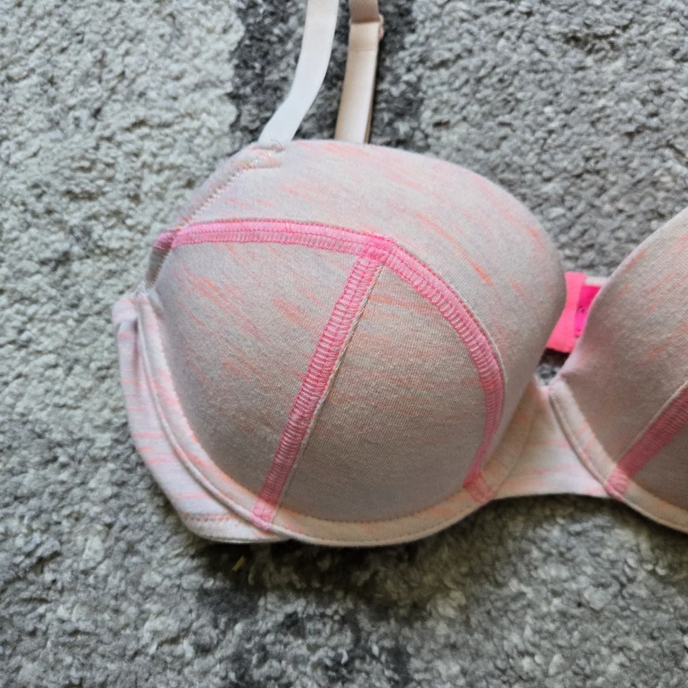 La Senza Remix Lightly Lined Balconnet Highlighter Pink Underwire Bra - Picture 3 of 12